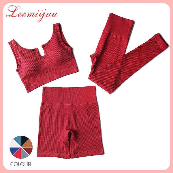 leemiijuu 2/3pcs seamless women yoga set workout sportswear gym clothing fitness high waist leggings long sleeve crop suits t220725, White;red
leemiijuu 2/3pcs seamless women yoga set workout sportswear gym clothing fitness high waist leggings long sleeve crop suits t220725, White;red