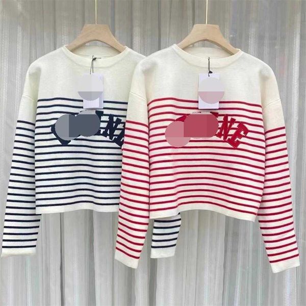 new ce family ~ 2022 color contrast stripe letter car flower embroidery short pullover long sleeve sweater top, Black;brown
new ce family ~ 2022 color contrast stripe letter car flower embroidery short pullover long sleeve sweater top, Black;brown