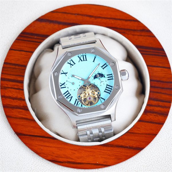 montre de luxe women watches 42mm automatic machine movement 316 fine steel case luxury watch wristwatches ice blue night light, Slivery;brown
montre de luxe women watches 42mm automatic machine movement 316 fine steel case luxury watch wristwatches ice blue night light, Slivery;brown