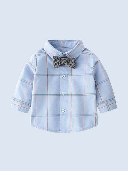 bow front shirt she, Blue
bow front shirt she, Blue