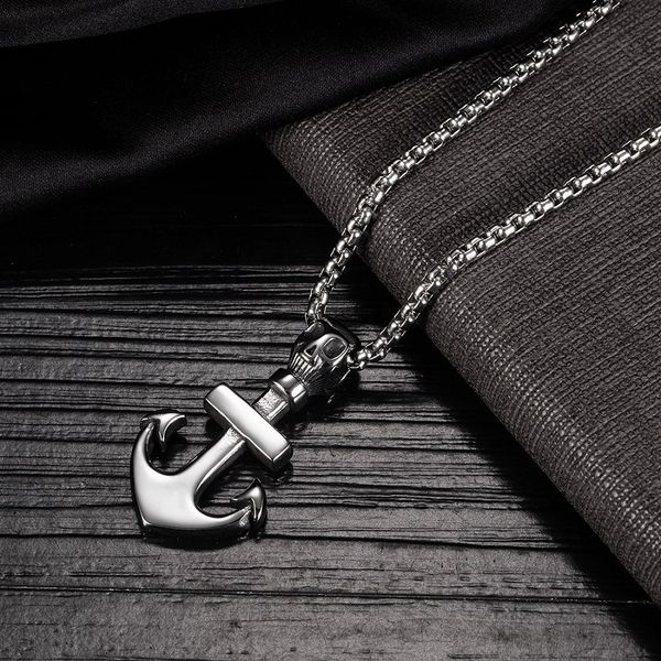 mens stainless steel silver anchor pendant necklace for men punk fashion hip hop jewelry snake chain necklaces
mens stainless steel silver anchor pendant necklace for men punk fashion hip hop jewelry snake chain necklaces