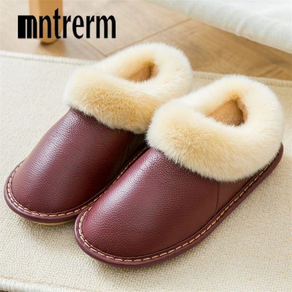 mntrerm winter plush warm home leather slippers nonslip thick warm house shoes cotton men slippers plus size indoor shoes 201023, Black
mntrerm winter plush warm home leather slippers nonslip thick warm house shoes cotton men slippers plus size indoor shoes 201023, Black