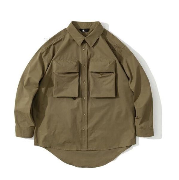 japan multi pocket style long sleeve shirt 2022 spring new outdoor loose shirts fit, White;black
japan multi pocket style long sleeve shirt 2022 spring new outdoor loose shirts fit, White;black