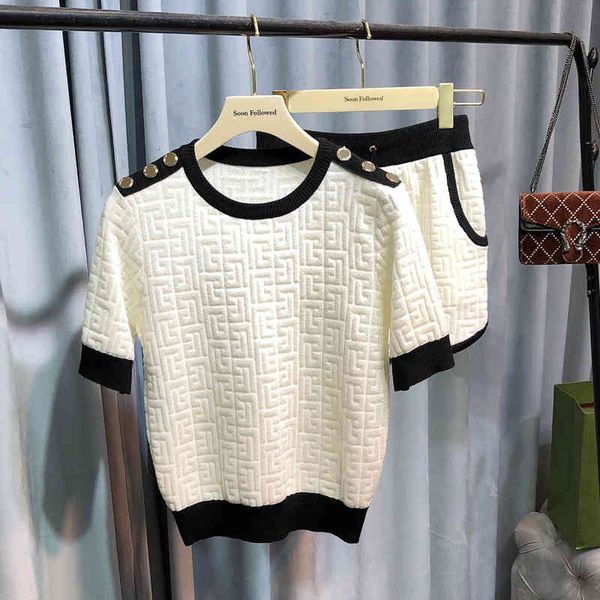 women's knits & tees special price women's summer grid jacquard sports fresh short sleeve round neck fine wool knitted t-shirt + c, White
women's knits & tees special price women's summer grid jacquard sports fresh short sleeve round neck fine wool knitted t-shirt + c, White
