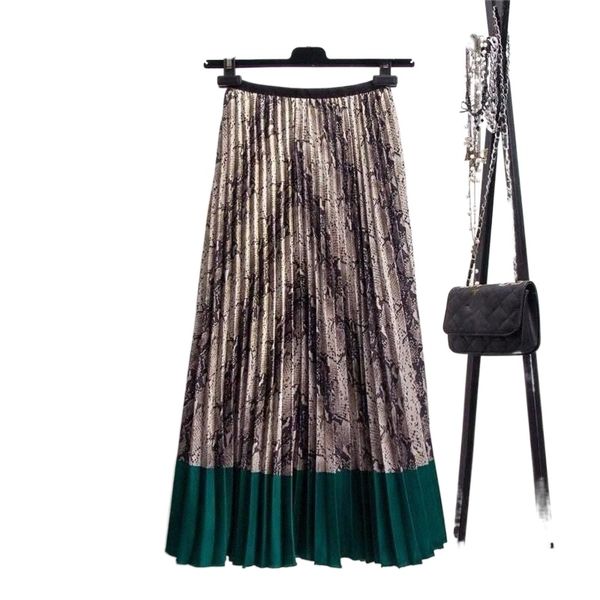 skirts 2022 spring western style snakeskin pattern contrast stitching pleated skirt casual high street a-line 30u4#, Black
skirts 2022 spring western style snakeskin pattern contrast stitching pleated skirt casual high street a-line 30u4#, Black