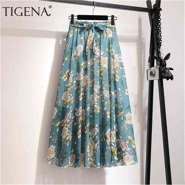 tigena floral print chiffon long skirt women fashion summer belt a line high waist pleated skirt female aesthetic skirt 210331, Black
tigena floral print chiffon long skirt women fashion summer belt a line high waist pleated skirt female aesthetic skirt 210331, Black