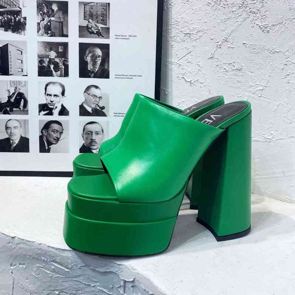 sandals green platform sandals mules calf leather slides chunky block high heels slip-on open toe women luxury designers street style shoes, Black
sandals green platform sandals mules calf leather slides chunky block high heels slip-on open toe women luxury designers street style shoes, Black