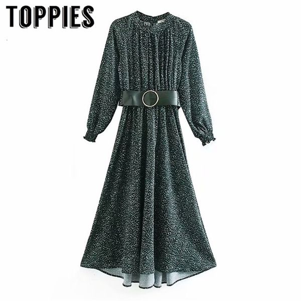 ladies belt elegant party dress winter long sleeve maxi dress women o-neck a-line vestidos dot printing lj200909, Black;gray
ladies belt elegant party dress winter long sleeve maxi dress women o-neck a-line vestidos dot printing lj200909, Black;gray