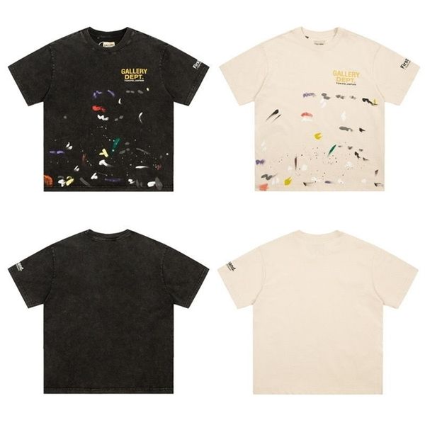 gd designer mens t-shirts gallerydept fog high street vintage crew neck lettered print splash loose short sleeve mens and womens t-shirt lil, White;black
gd designer mens t-shirts gallerydept fog high street vintage crew neck lettered print splash loose short sleeve mens and womens t-shirt lil, White;black