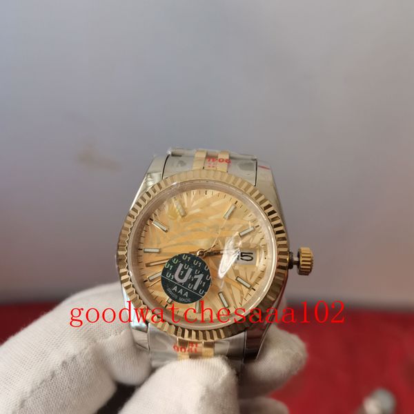 u1 elling wristwatches classic 126231 126333 stainless steel yellow dial 36mm asia mechanical automatic mens luminescent watches watch, Slivery;brown
u1 elling wristwatches classic 126231 126333 stainless steel yellow dial 36mm asia mechanical automatic mens luminescent watches watch, Slivery;brown