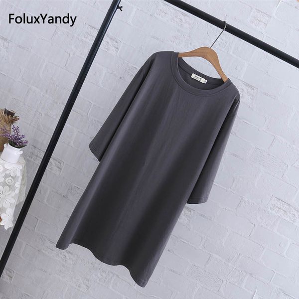 three quarter sleeve tees women plus size 3 4 5 xl casual loose long t-shirts black red gray qyl219 220425, White
three quarter sleeve tees women plus size 3 4 5 xl casual loose long t-shirts black red gray qyl219 220425, White