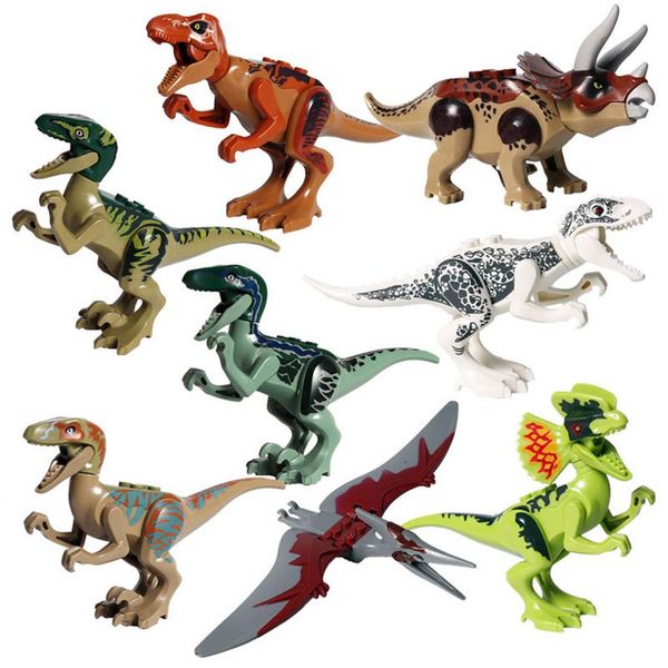 8 pcs jurassic dinosaur world t-rex raptor tricera figure toy for boy big size building blocks262q
8 pcs jurassic dinosaur world t-rex raptor tricera figure toy for boy big size building blocks262q