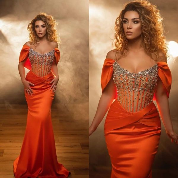 2022 fancy mermaid evening dress crystals corset illusion prom gowns off the shoulder fashion party wear, Black;red
2022 fancy mermaid evening dress crystals corset illusion prom gowns off the shoulder fashion party wear, Black;red