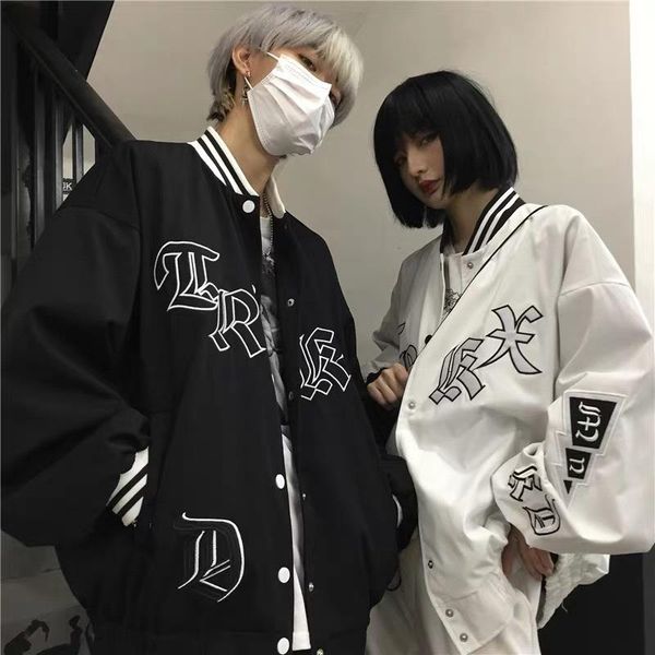 men's jackets baseball jacket white vintage streetwear autumn oversized harajuku, Black;brown
men's jackets baseball jacket white vintage streetwear autumn oversized harajuku, Black;brown