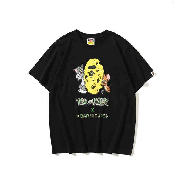 men's t-shirts summer youth casual tom and jerry cheese printed t-shirt 2sou, White;black
men's t-shirts summer youth casual tom and jerry cheese printed t-shirt 2sou, White;black