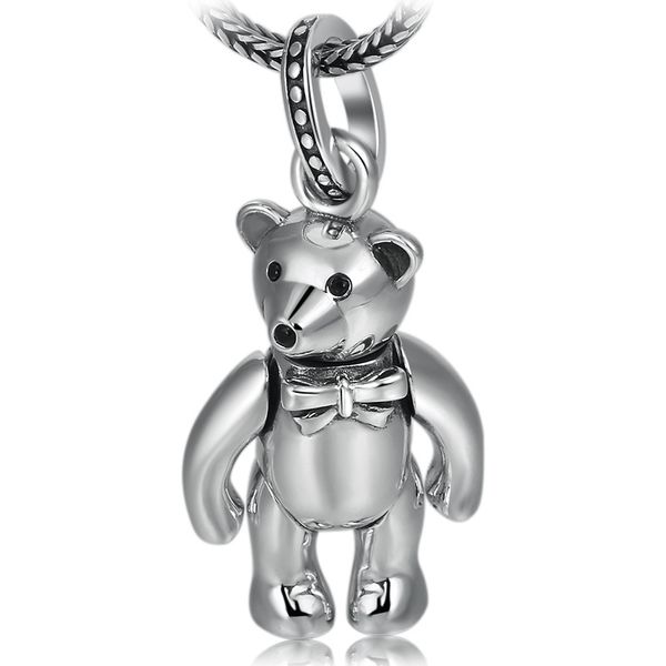 925 sterling silver bear pendant necklaces large and small american european vintage handmade antique punk gothic hip-hop luxury jewelry acc
925 sterling silver bear pendant necklaces large and small american european vintage handmade antique punk gothic hip-hop luxury jewelry acc