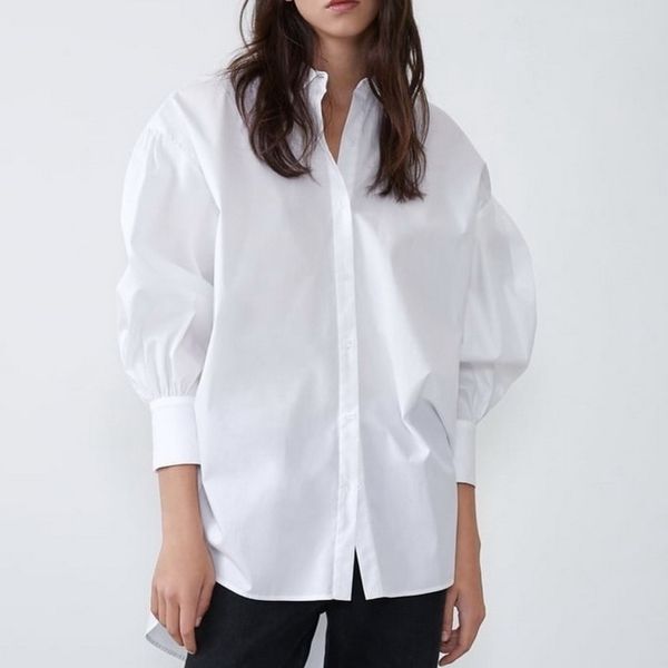 stylish women long shirt autumn fashion white and black blouse modern lady loose long sleeve shirts y200402
stylish women long shirt autumn fashion white and black blouse modern lady loose long sleeve shirts y200402