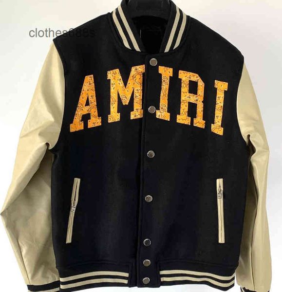 fashion mens jackets brand amirrs coats hig version 2022 new wool blended leather cashew blossom bomber casual black jacket trendy men', Black;brown
fashion mens jackets brand amirrs coats hig version 2022 new wool blended leather cashew blossom bomber casual black jacket trendy men', Black;brown