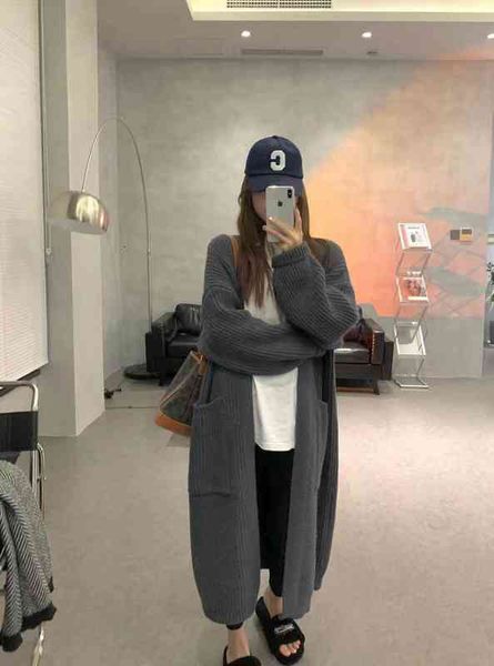 women's sweaters 2022 autumn winter thickened thick thread loose long high-grade coat seoul temperament lazy style sweater women xois, White;black
women's sweaters 2022 autumn winter thickened thick thread loose long high-grade coat seoul temperament lazy style sweater women xois, White;black