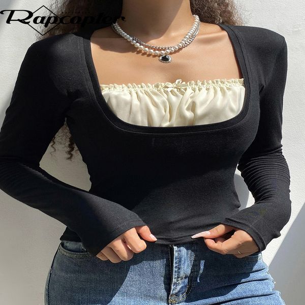 rapcopter y2k frill crop bow cute t shirt patched black full sleeve pullovers retro grunge fairycore korean tee women chic 220805, White
rapcopter y2k frill crop bow cute t shirt patched black full sleeve pullovers retro grunge fairycore korean tee women chic 220805, White