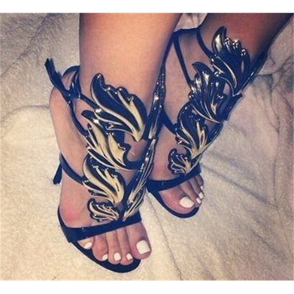 shoes amazing lady angel wings black nude thin high heels sandals gladiator rome wedge women golden leaf leather pumps sandals 95210
shoes amazing lady angel wings black nude thin high heels sandals gladiator rome wedge women golden leaf leather pumps sandals 95210