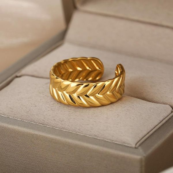 cluster rings minimalist open for women vintage geometric stainless steel gold silver color ring couple wedding band jewelry anillos, Golden;silver
cluster rings minimalist open for women vintage geometric stainless steel gold silver color ring couple wedding band jewelry anillos, Golden;silver