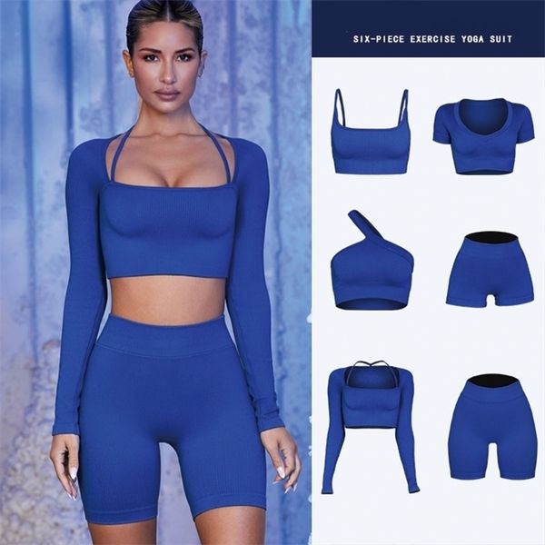 qrwr seamless ribbing yoga clothing fitness clothing long sleevs crop bra leggings running workout outfit gym set women 220506, Gray
qrwr seamless ribbing yoga clothing fitness clothing long sleevs crop bra leggings running workout outfit gym set women 220506, Gray