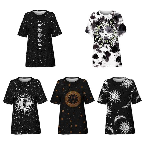 cross-border european and american star sun printed women's summer loose medium and long jacket fashion street tide brand short sleeve, White
cross-border european and american star sun printed women's summer loose medium and long jacket fashion street tide brand short sleeve, White
