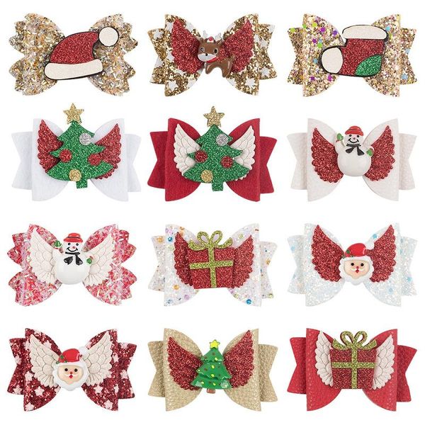 christmas glitter hair bows hair clips wings polka dot print barrettes xmas tree santa claus socks hairpins boutique accessories, Slivery;white
christmas glitter hair bows hair clips wings polka dot print barrettes xmas tree santa claus socks hairpins boutique accessories, Slivery;white