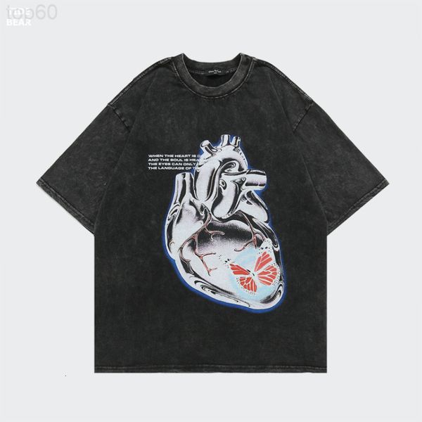 men's t-shirts designer vintage american high street fashion brand t-shirt washing dark print heart cotton loose casual short sleeve t-, White;black
men's t-shirts designer vintage american high street fashion brand t-shirt washing dark print heart cotton loose casual short sleeve t-, White;black