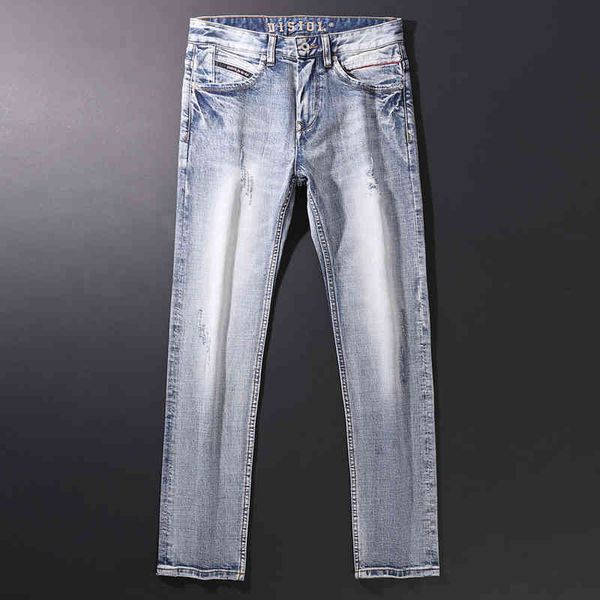 men's jeans spring and summer 2022 jeans men's fashion brand versatile high-end light luxury elastic loose straight pants lengthen, Blue
men's jeans spring and summer 2022 jeans men's fashion brand versatile high-end light luxury elastic loose straight pants lengthen, Blue