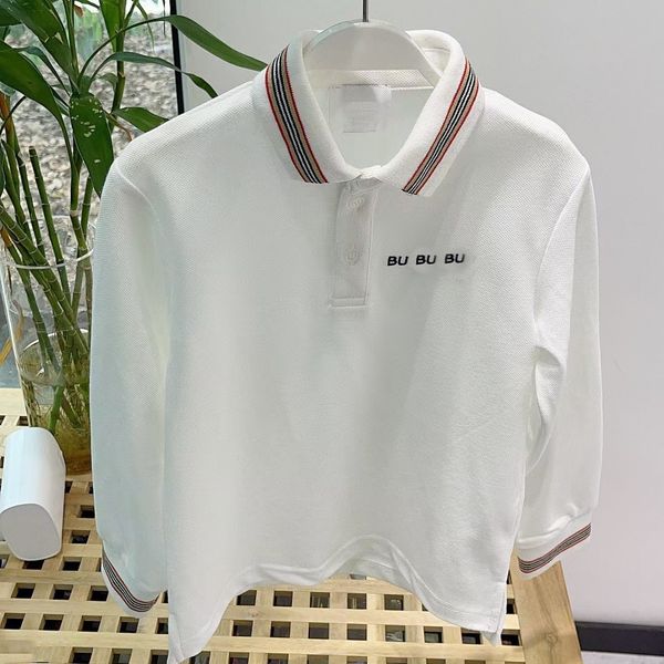 baby polos kid designer clothe cotton long sleeve pullover letter button embroidery white, Blue
baby polos kid designer clothe cotton long sleeve pullover letter button embroidery white, Blue