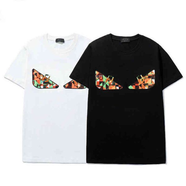 designer fashion ff t shirt brands embroidery short mens and womens cotton round neck little devil summer fende t shirt, White;black
designer fashion ff t shirt brands embroidery short mens and womens cotton round neck little devil summer fende t shirt, White;black
