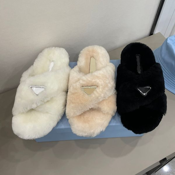 designer slippers fur slippers classic women slipper luxury wool slides enameled triangle crossover shoes black white sandals
designer slippers fur slippers classic women slipper luxury wool slides enameled triangle crossover shoes black white sandals