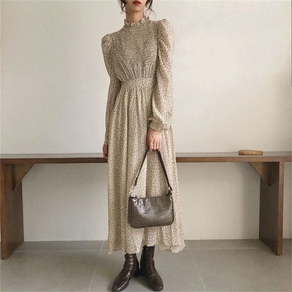 bgteever vintage stand collar ruched sleeve a-line dress women floral print elastic waist female dress spring vestidos femme 202 210304, Black;gray
bgteever vintage stand collar ruched sleeve a-line dress women floral print elastic waist female dress spring vestidos femme 202 210304, Black;gray