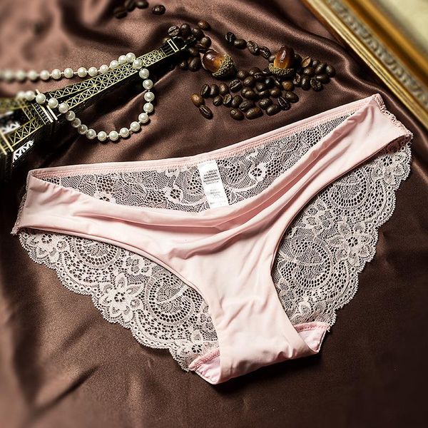 multicolor elegant womens panties silk satin underwear lace lingerie girls low-rise breathable briefs soft underpants, Black;pink
multicolor elegant womens panties silk satin underwear lace lingerie girls low-rise breathable briefs soft underpants, Black;pink