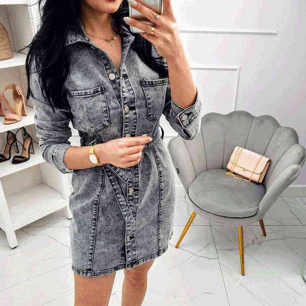 long sleeve dresses women streatwear breasted bag hip denim skirt nine point gray slim fit tie dress women cottagecore l220714, Black;gray
long sleeve dresses women streatwear breasted bag hip denim skirt nine point gray slim fit tie dress women cottagecore l220714, Black;gray