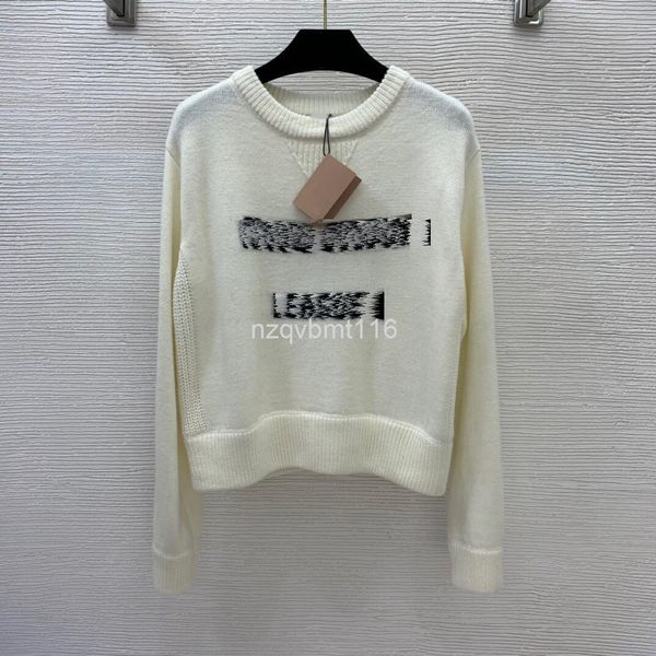 women's sweaters quality women's chest pattern contrast letter jacquard 100% wool short round neck pullover long sleeve sweater, White;black
women's sweaters quality women's chest pattern contrast letter jacquard 100% wool short round neck pullover long sleeve sweater, White;black