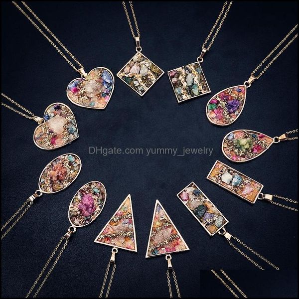 pendant necklaces pendants jewelry natural crystal agate cluster necklace 12 gold-plated random shapes for men and women fashion items dro, Silver
pendant necklaces pendants jewelry natural crystal agate cluster necklace 12 gold-plated random shapes for men and women fashion items dro, Silver