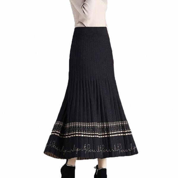 retro elegant ladies skirts autumn winter knitted base skirt mid-long pleated casual women's high waist a-line w35 n6ao#, Black
retro elegant ladies skirts autumn winter knitted base skirt mid-long pleated casual women's high waist a-line w35 n6ao#, Black