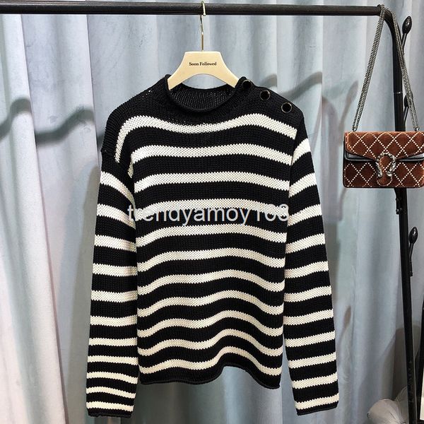 women's knits & tees spring festival special stripe long sleeved sweater cashmere warm contrast color shoulder button decoration lazy, White
women's knits & tees spring festival special stripe long sleeved sweater cashmere warm contrast color shoulder button decoration lazy, White