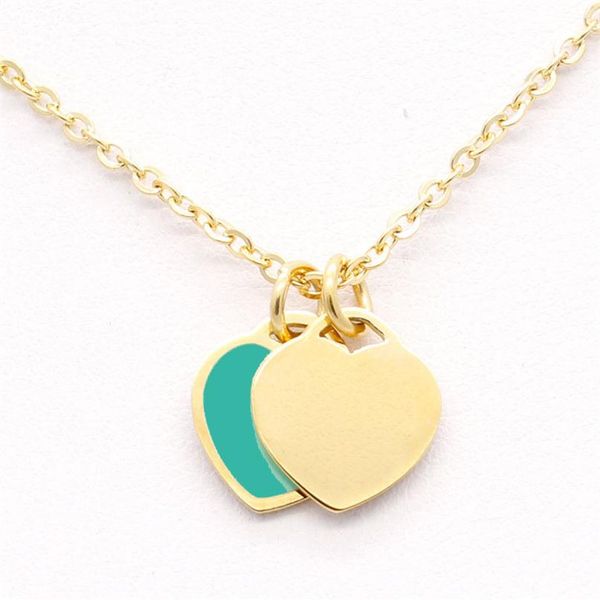 new stainless steel chain enamel double heart love necklaces women necklace fashion trendy paired suspension pendants model mixed 3030, Silver
new stainless steel chain enamel double heart love necklaces women necklace fashion trendy paired suspension pendants model mixed 3030, Silver