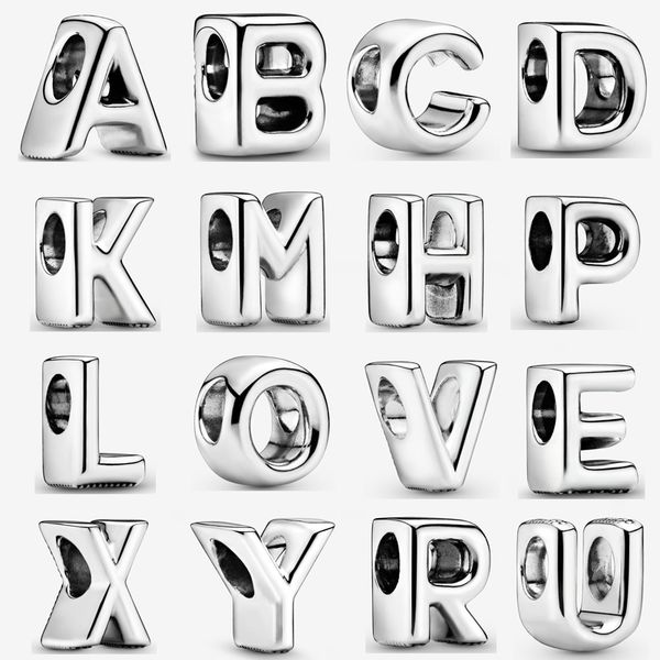 womens 925 sterling silver beads fit pandora bracelets 26 letters a-z fashion logo design female diy making jewelry with box, Black
womens 925 sterling silver beads fit pandora bracelets 26 letters a-z fashion logo design female diy making jewelry with box, Black