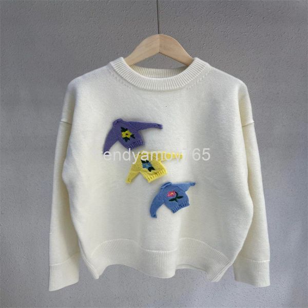 women's knits & tees high edition autumn and winter three-dimensional decoration three piece small sweater round neck pullover long sle, White
women's knits & tees high edition autumn and winter three-dimensional decoration three piece small sweater round neck pullover long sle, White