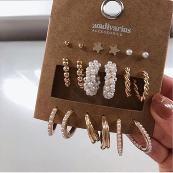 hoop & huggie women's fashion pearl earrings for women korean circle geometirc alloy 2022 trend jewelry gift accessorieshoop, Golden;silver
hoop & huggie women's fashion pearl earrings for women korean circle geometirc alloy 2022 trend jewelry gift accessorieshoop, Golden;silver