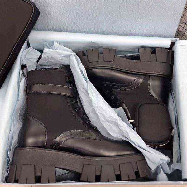 new pocket short women's bandage muffin thick high leather british bottom martin boots, Black
new pocket short women's bandage muffin thick high leather british bottom martin boots, Black