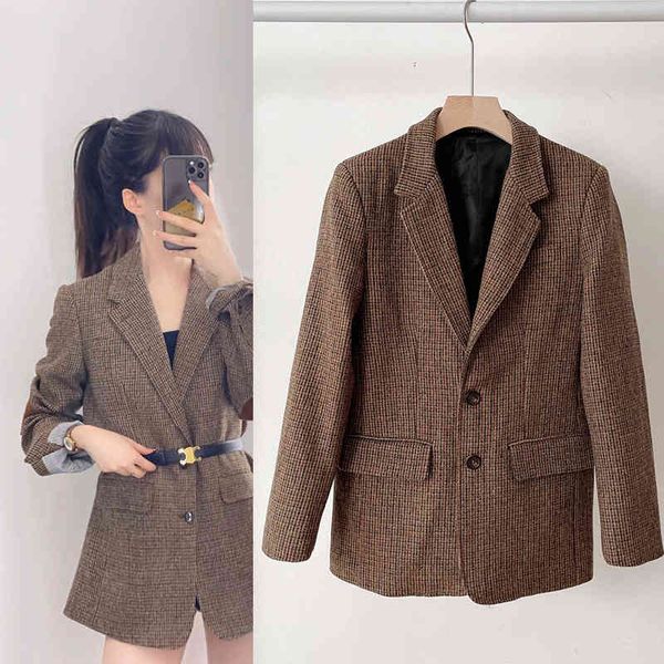 women's suits blazers cl high-end suede stitching high-quality all australian wool coffee checkered suit coat women's yuan, White;black
women's suits blazers cl high-end suede stitching high-quality all australian wool coffee checkered suit coat women's yuan, White;black