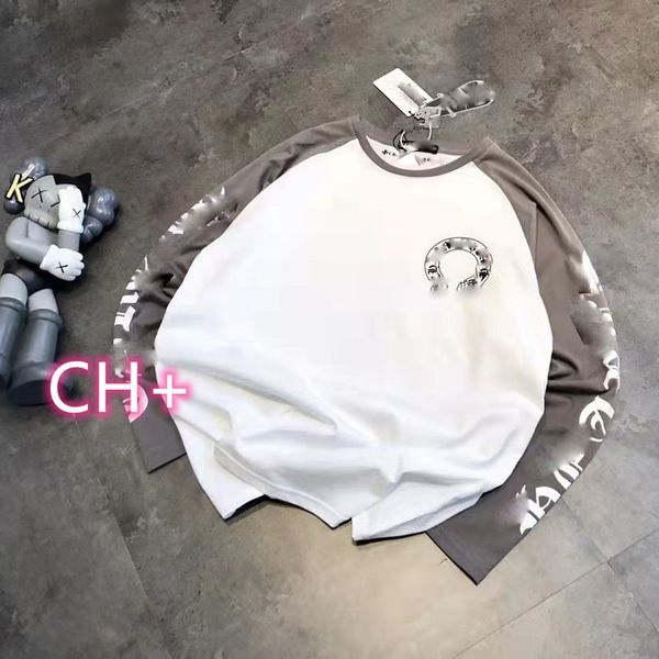 designer sweatshirt ch sanskrit letter horseshoe print raglan color matching long sleeve t-shirt women's spring 22 new casual round nec, White
designer sweatshirt ch sanskrit letter horseshoe print raglan color matching long sleeve t-shirt women's spring 22 new casual round nec, White