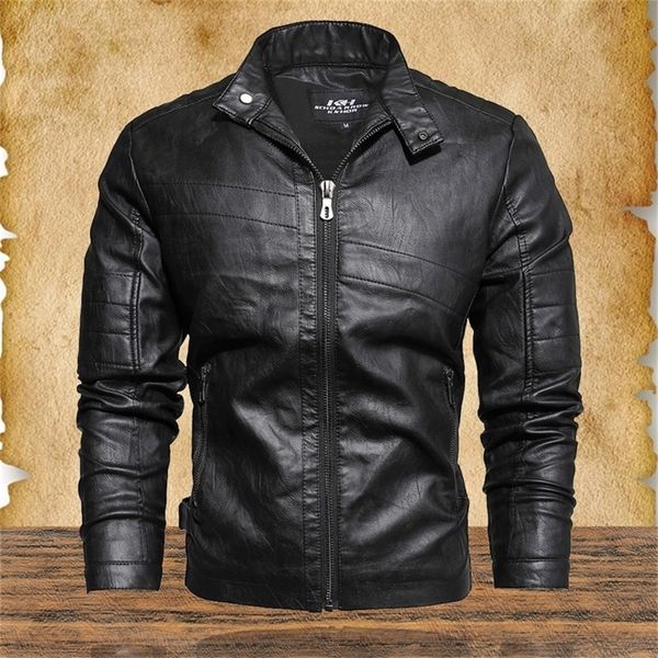 men military pu jacket men's casual leather motorcycle jacket male vintage slim bomber anti-leather coat outerwear man 201128, Black
men military pu jacket men's casual leather motorcycle jacket male vintage slim bomber anti-leather coat outerwear man 201128, Black