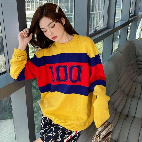 men's and women's high version vintage color contrast jacquard digital version knitted sweater with loose and lazy 85% off factory, Black;brown
men's and women's high version vintage color contrast jacquard digital version knitted sweater with loose and lazy 85% off factory, Black;brown